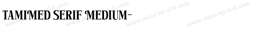TamiMed Serif Medium字体转换